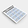 190gsm Rectangle Stickers - Print My Design