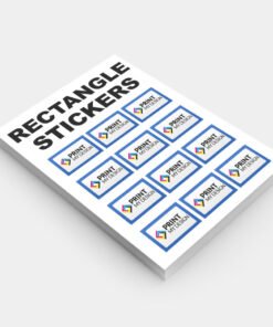 190gsm Rectangle Stickers - Print My Design