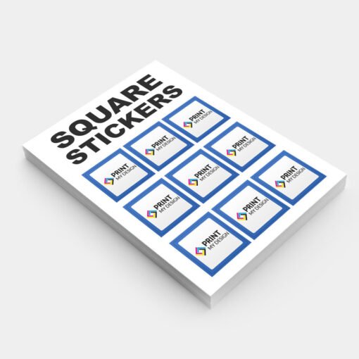 190gsm Square Stickers - Print My Design