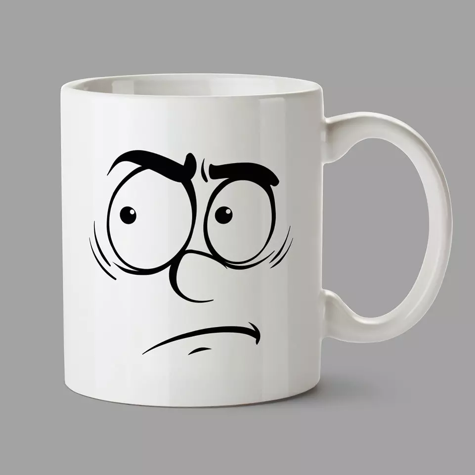 Personalised Mugs - Disgusted face