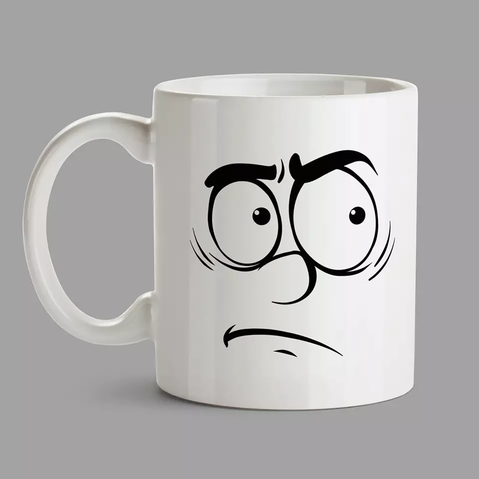 Personalised Mugs - Disgusted face - Image 2