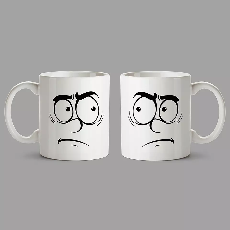 Personalised Mugs - Disgusted face - Image 3