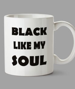 Personalised Mugs - Black like my soul