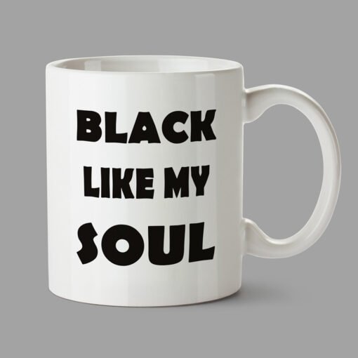 Personalised Mugs - Black like my soul