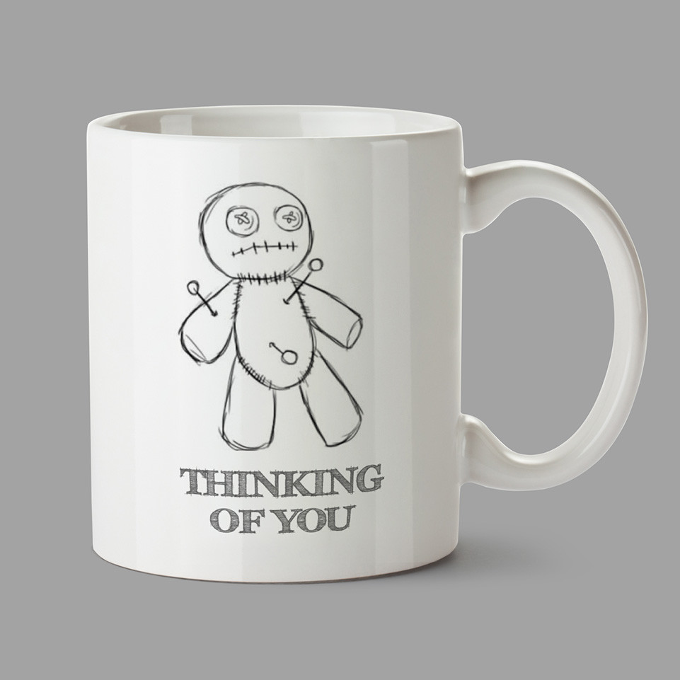 Personalised Mug - Voodoo doll - Thinking of you