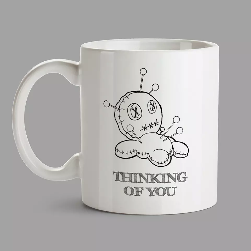 Personalised Mug - Voodoo doll - Thinking of you - Image 2