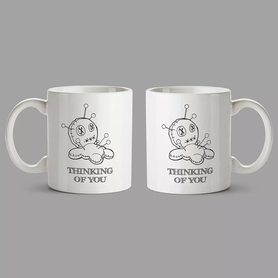 Personalised Mug - Voodoo doll - Thinking of you - Image 3