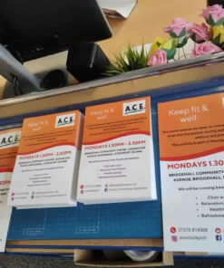 ACE Stockport - A5 Flyers on Print My Design - Professional Print Services Manchester