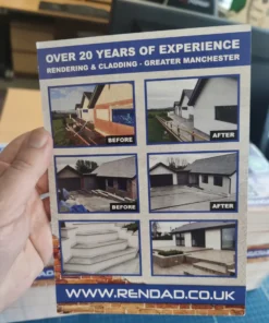 Rendad, House Rendering, A5 Flyers, Print Flyers, A5 leaflets printing, Print Manchester
