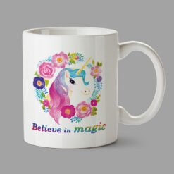 Personalised Mug - Unicorn mug - Believe in magic